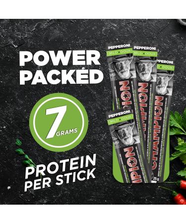 Champion Pepperoni Sticks Individually Wrapped Mild Flavored Pepperoni Meat Sticks Perfect Lunch Snacks Meat Sticks Proudly Made in Canada - Pack of 24 - Buy Online on GoSupps.com