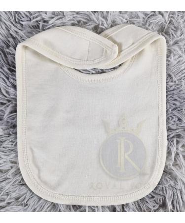 Royal Icon Baby Bibs 0-6 & 6-12 Months | 100% Organic Cotton Hook and Loop Feeding Bibs | Soft Absorbent Weaning Bib for Boys and Girls | Set of 3/6/12Pc Cream - Buy Online on GoSupps.com