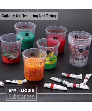 Bates 16 oz Paint Mixing Cups - 12 Pack Resin Mixing Cups for Epoxy - Plastic Measuring Containers - Buy Online on GoSupps.com