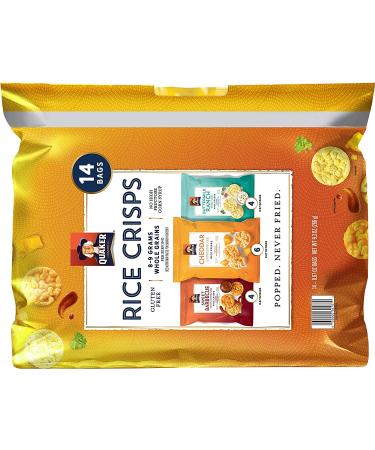 Quaker Rice Crisps Savory Variety Pack - 14 Single Serve Bags - Buy Online on GoSupps.com