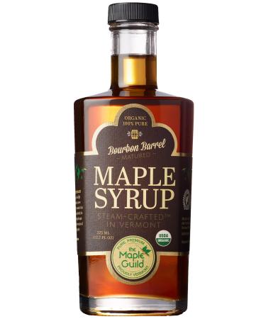 Maple Guild Organic Bourbon Barrel Aged Vermont Syrup, 12.7 Ounce 12.7 Fl Oz (Pack of 1)