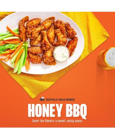 Buffalo Wild Wings Honey BBQ Sauce 12 fl. oz (2 Pack) Bundled With Snack Scout Basting Brush - Buy Online on GoSupps.com