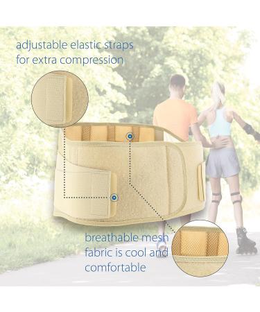 Swede-O Elastic Back Stabilizer | Medium Beige - Support & Comfort for Back Pain Relief - Buy Online on GoSupps.com