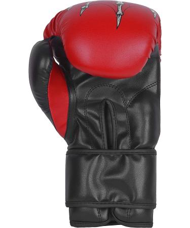 Defy Sports Premium Faux Leather Kickboxing Gloves | Gel Infused with Thumb Support | Skull Design Red 10 oz | Men and Women - Buy Online on GoSupps.com