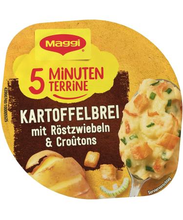 Buy Maggi 5-Minute Terrine Potato Porridge with Roasted Onions & Croutons - Instant Ready Meal Snack (8 Pack - 56g) - Buy Online on GoSupps.com