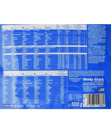 Body Attack Power Protein 90 - Strawberry White Chocolate 500g | Multi-Component Protein Powder with BCAA Vitamins & L-Carnitine | Creamy Protein Shake Made in Germany - Buy Online Internationally - Buy Online on GoSupps.com