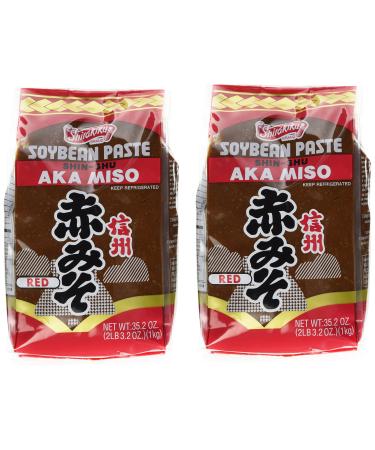 Shirakiku Miso Aka (red) Soy Bean Paste, 35.2-Ounce Bags (Pack of 2)