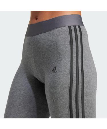 Buy adidas Loungewear Essentials 3-Stripes Leggings S - Dark Grey Heather/Black | International Shipping Available - Buy Online on GoSupps.com