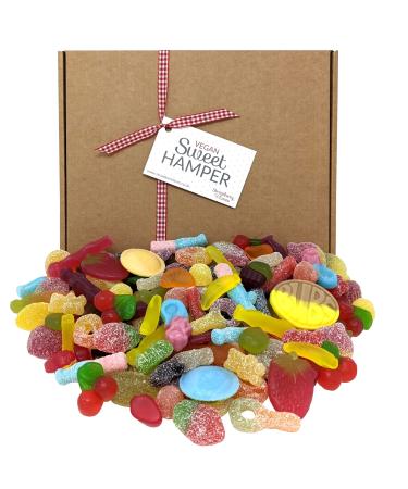 Vegan Letterbox Sweet Gift Large - Perfect Vegan Sweet Hamper Box for Easter Mother's & Father's Day Valentine's Birthday...