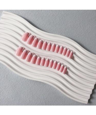 Buy KQueenest Ombre Pink Press On Nails | Short & Medium Square Gel Glue Nails | French Style Thick Acrylic Nails for Women - Perfect for Daily Wear & Events - Buy Online on GoSupps.com