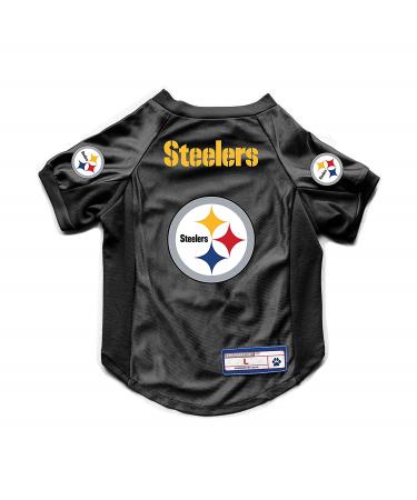 Littlearth Unisex-Adult NFL Pittsburgh Steelers Stretch Pet Jersey, Team Color, X-Large XL (Neck: 16", Girth: 25"-30", Back: 19") Pittsburgh Steelers