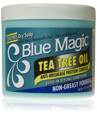 Blue Magic Tea Tree Leave-In Hair Styling Conditioner  13.75 Ounce  12 fl oz