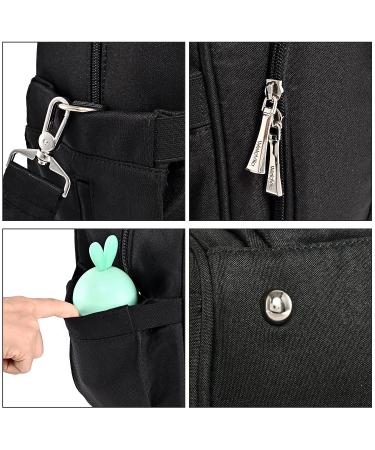 WELAVILA Diaper Bag Tote - Large Convertible Baby Bag with Changing Pad & Insulated Pockets - Unisex Multifunction Travel Diaper Tote (Black) - Buy Online on GoSupps.com