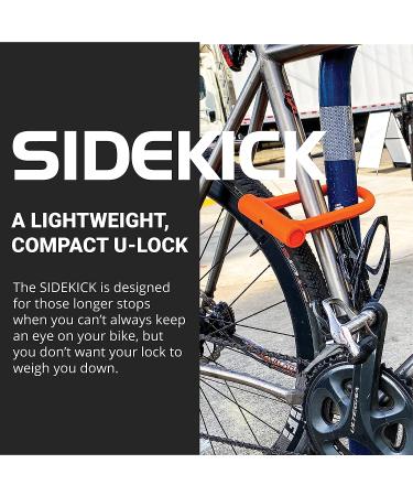 OTTOLOCK Sidekick Compact U-Lock | Lightweight Silicone-Coated Bike Lock in Orange - Buy Online on GoSupps.com