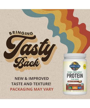 Organic Vegan Vanilla Chai Protein Powder - Garden of Life 22g Plant Based Raw Protein & BCAAs with Probiotics, Digestive Enzymes - Non-GMO, Gluten-Free, Lactose Free - 1.5 LB Vanilla Chai - Buy Online on GoSupps.com