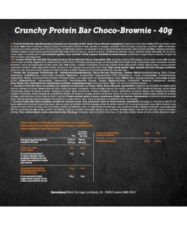 NAMEDSPORT SUPERFOOD Crunchy Protein Bar with 13g Protein Choco-Brownie Flavour Box of 24 x 40g bars - Buy Online on GoSupps.com
