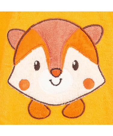 Morning Star Badeponcho 100% Cotton Hooded Towel for Kids | Oeko-Tex Baby Bathrobe - Yellow Fox | 1-3 Years - Buy Online on GoSupps.com