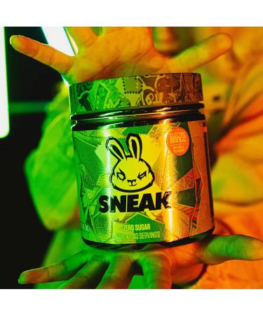 SNEAK Electric Mango Edition: In-Game Focus Boost Energy Drink, Zero Sugar, Low-Calorie Vegan - 40 Servings (400.00 g) - Pack of 1 - Buy Online on GoSupps.com