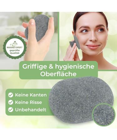Premium Hot Stone Puncture Stone Set - Certified Real Basalt with Grip for Ultimate Hot Stone Massage - 2 Pieces - Buy Online on GoSupps.com