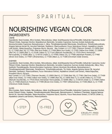 SpaRitual Nourishing Vegan Nail Color - Pink Nude Neutrals Harmony - Buy Online on GoSupps.com
