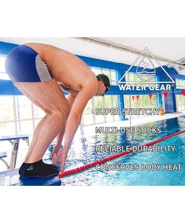Water Gear Fin Socks - Large Men's 9-11 - Dive Socks for Scuba Diving & Snorkeling - Keep Feet Dry - Blue - Buy Online on GoSupps.com