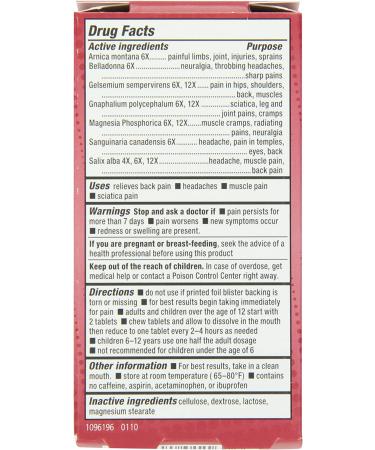Natrabio Pain Relief Tablets - 60 Count | Fast-Acting Natural Relief - Buy Online on GoSupps.com