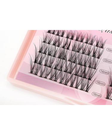 Buy Black D Curl Cluster Lashes - Mixed Sizes 10-16mm | High-Quality Faux Eyelash Extensions for International Shipping - Buy Online on GoSupps.com