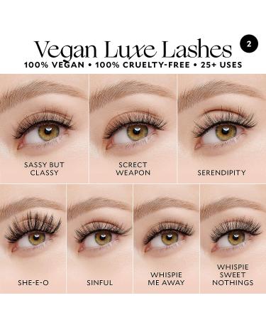 Velour Vegan Luxe Eyelashes - Lightweight and Reusable Natural False Lashes | Handmade Fake Lash Extensions - 100% Vegan Mink | Soft, Comfortable, and Suitable for All Eye Shapes - Buy Online on GoSupps.com