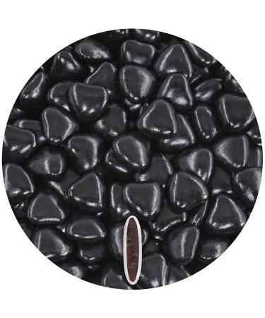 One on 0.5kg chocolate cherries medium black gloss heart heart chocolate drages guest gifts wedding gothic funeral chocolate lenses wedding almonds Candy bar sweets nikah seceri mini heart drages black 500g