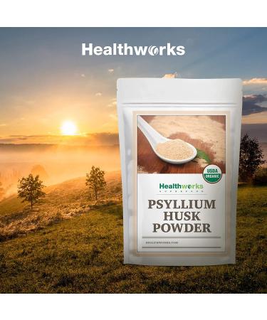 Healthworks Psyllium Husk Powder 2lb - Certified Organic, Raw & Non-GMO from India - Keto Vegan Fiber Support | 32oz - Buy Online on GoSupps.com