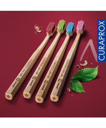 Curaprox Wood Ultra Soft Toothbrush - Assorted Colors | Eco-Friendly Dental Care - Buy Online on GoSupps.com