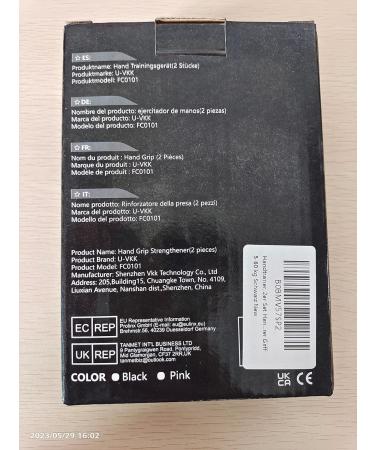 Adjustable Hand Trainer Set - 2 Forearm Grip Strength Trainers (5-60 kg) for Athletes & Recovery - Non-Slip Handle - Black - Buy Online on GoSupps.com