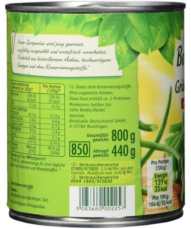 Bonduelle Green Beans Finest Selection - Pack of 6 (6 x 800g Cans) | Premium Quality & International Shipping - Buy Online on GoSupps.com
