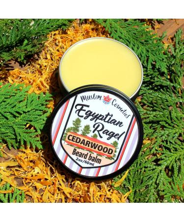Cedarwood Beard BALM / 100% Natural with Essential oils/Argan oil/Mango Butter/Organic Egyptian Calendula/Natural Conditioning butter // Made in Canada - Muslim Cosmetics - Egyptian Ragel Balm 2oz - Buy Online on GoSupps.com