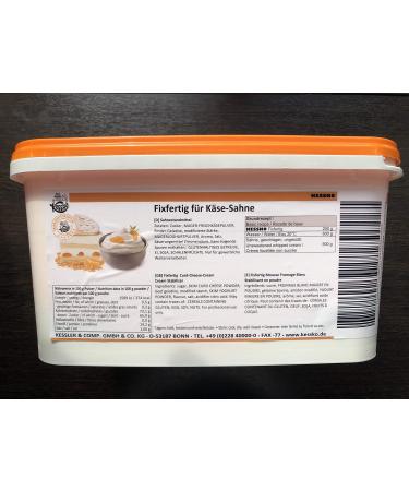 Cheese Kessko cream stock 900 g cream stand cream stiffener cream 0.9 kg (cheese)