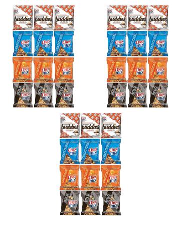 Chex Mix Brand Snacks Variety 12 Pack - Assortment Featuring Muddy Buddies, Traditional, Cheddar & Bold Party Mix 1.75oz Bags 12 Bags Total