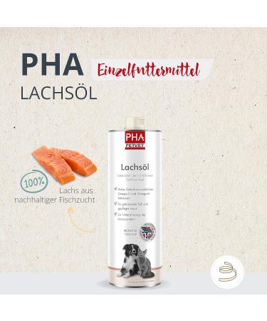 Buy PHA Salmon Oil for Dogs Cats & Horses | Sustainable Omega 3 & 6 Fatty Acids from Norway - 1L (1000ml) - Buy Online on GoSupps.com