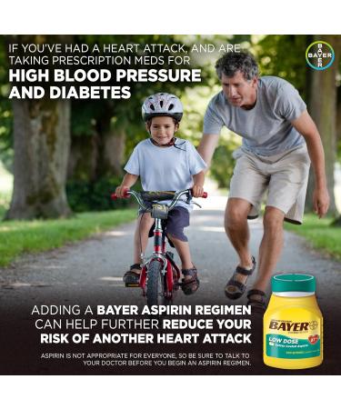 Bayer 81mg Enteric Coated Aspirin 200 Count - Pain Reliever/Fever Reducer - Buy Online on GoSupps.com
