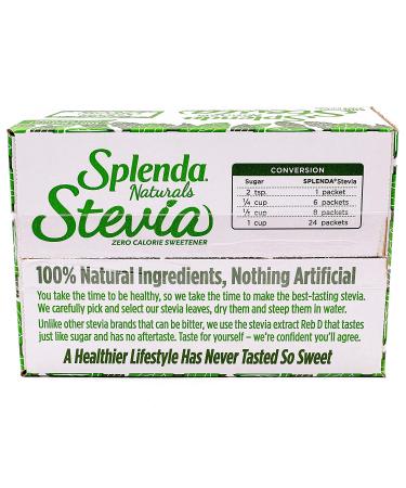 SPLENDA Naturals Stevia Sweetener Packets - 500 Count, No Calorie, 35.27 oz - Buy Online on GoSupps.com