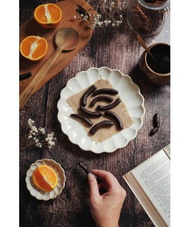 CHEVALIERS D'ARGOUGES French Master Chocolatiers - Orangettes coated dark chocolate 72% Organic/Fair Trade - Ballotin taste - Buy Online on GoSupps.com