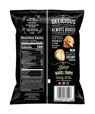 Stacy's Simply Naked Bagel Chips - 7 oz | Kosher, Crunchy Snack - Buy Online on GoSupps.com