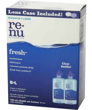 Bausch & Lomb Renu MultiPlus Solution 355ml - Pack of 2 | Effective Lens Care Solution - Buy Online on GoSupps.com