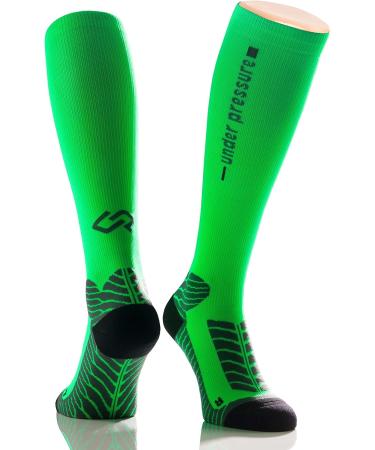 High Performance Runattack Compression Stocking 18-21mmHg - Neon Green | Size 39-42 - International Shipping Available - Buy Online on GoSupps.com