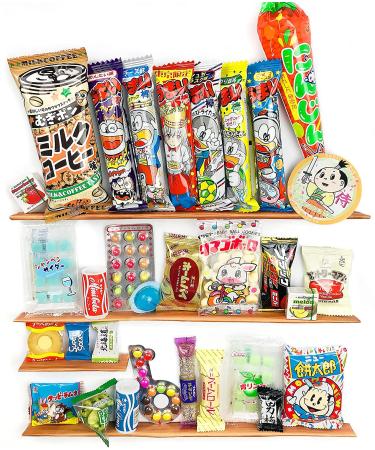 Samurai Kid Dagashi Set - Japanese Snack Assortment 30pc with Sticker - Buy Online on GoSupps.com