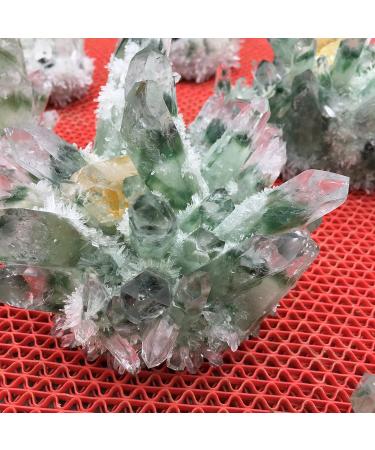 Home Decoration Natural Green Ghost Phantom Quartz Crystal Cluster Healing Specimen Chakra Stones Crystal Cluster - Buy Online on GoSupps.com