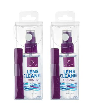 Lens Cleaner Spray Kit - Alcohol & Ammonia Free | Eye Glasses Cleaner Spray + Microfiber Cloths | Safe for Eyeglasses, Lenses & Screens | Streak-Free, Unscented (4 Fl Oz) - Buy Online on GoSupps.com