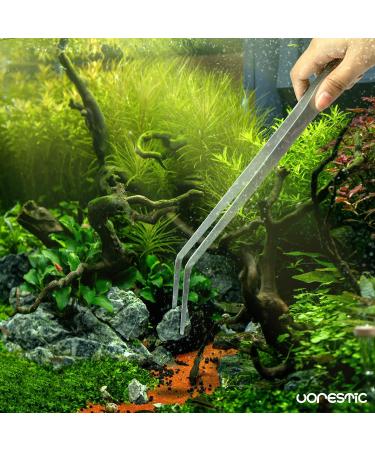 VORESTIC 2 pcs Aquascaping Tools Aquarium Tweezers Long 38cm Aquarium Scissors 25cm - Buy Online on GoSupps.com