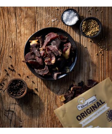 Biltong Sliced 500g Original Flavour - High Fat Content - Pack of 1 - Buy Online on GoSupps.com