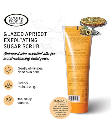 Glazed Apricots Sugar Polish | Moisturizing Hand & Body Scrub | South of France | 8 oz Shea Butter & Sunflower Oil - Buy Online on GoSupps.com