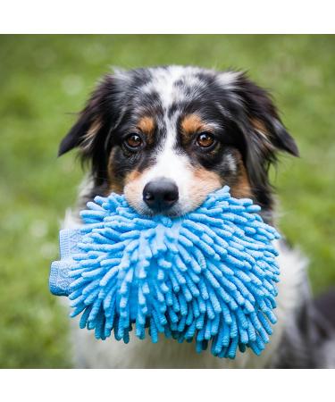 Dog Paw Cleaner Large with Handle - Micro-Fibre Drying Mitt Included - Buy Online on GoSupps.com